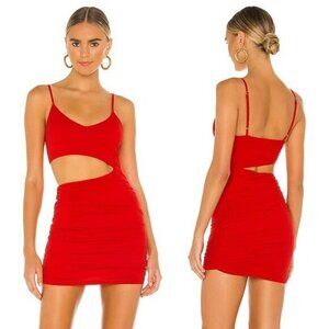 Superdown Darcey Ruched Mini Dress - Red